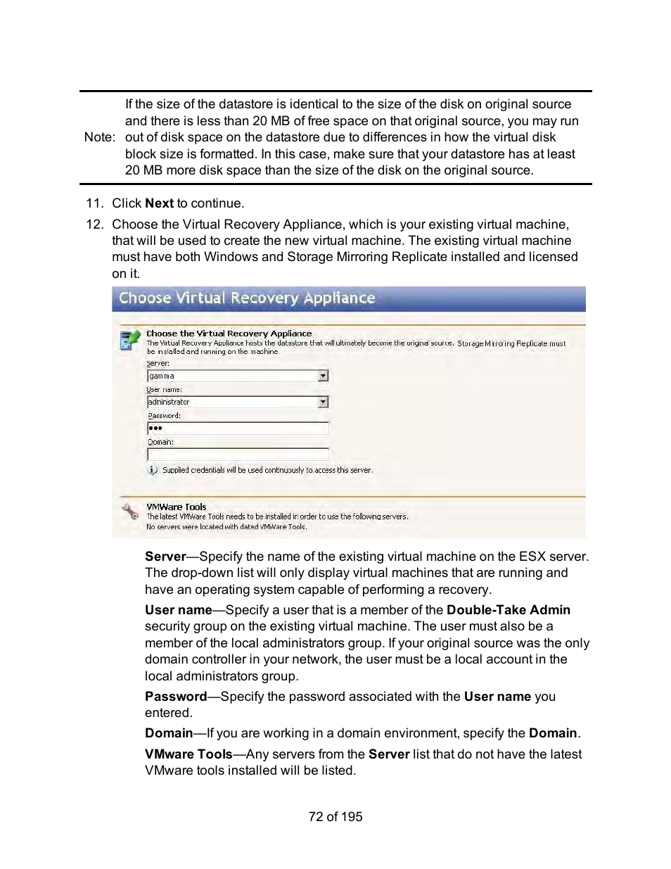 HP Storage Mirroring Software User Manual | Page 74 / 197
