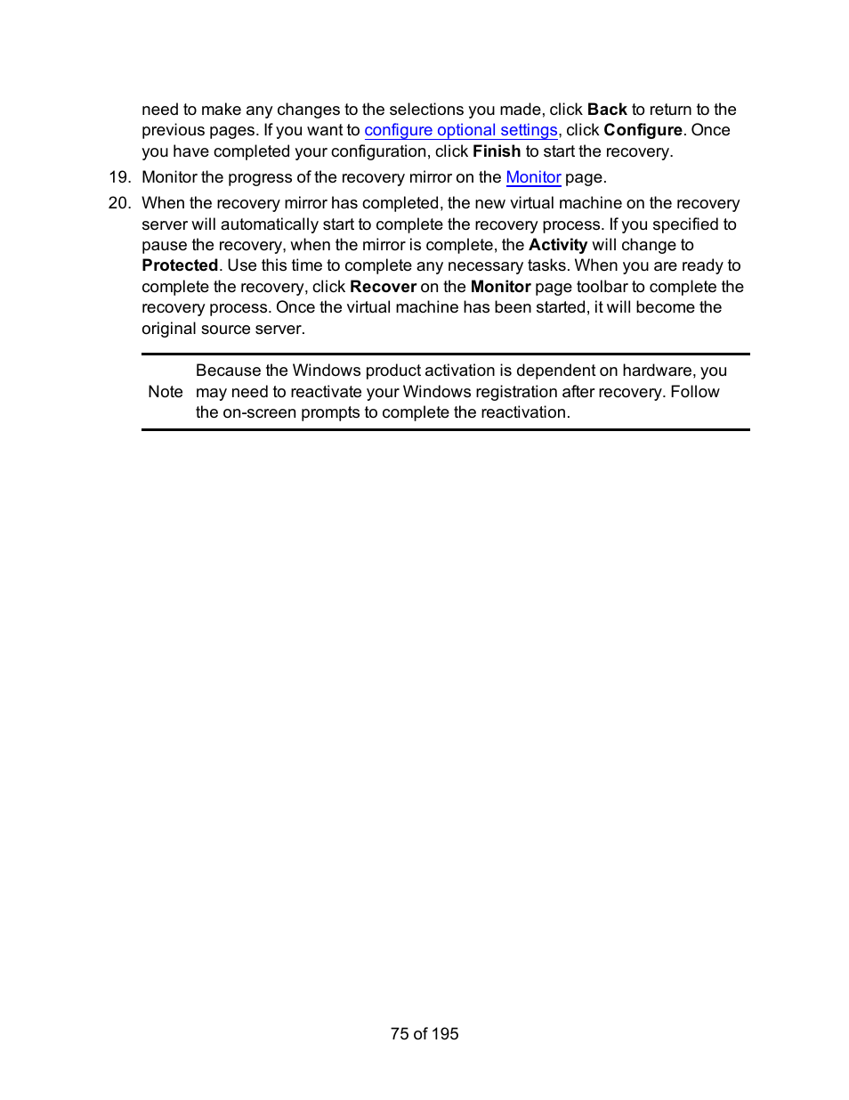 HP Storage Mirroring Software User Manual | Page 77 / 197