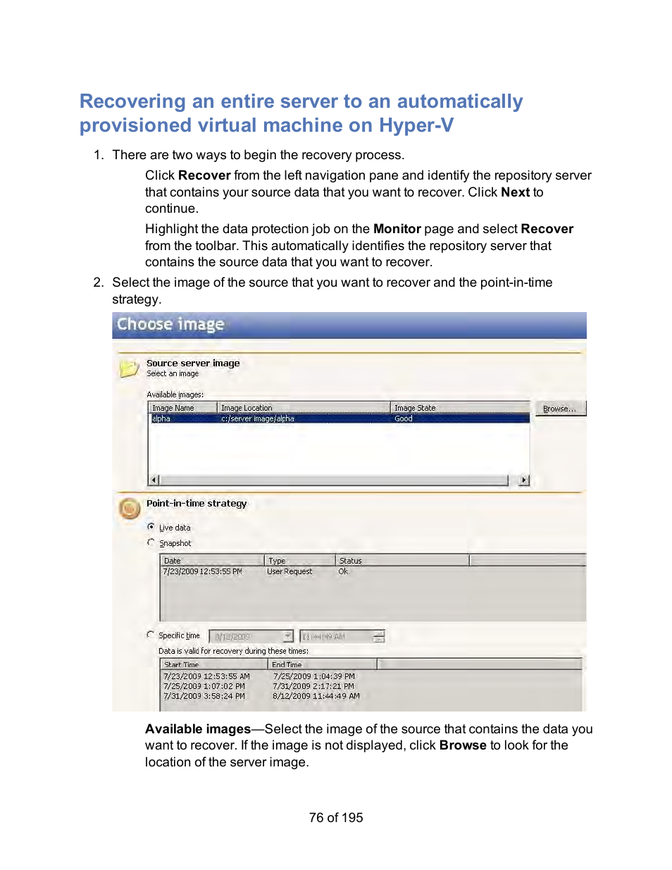 HP Storage Mirroring Software User Manual | Page 78 / 197