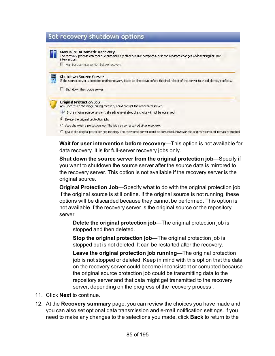 HP Storage Mirroring Software User Manual | Page 87 / 197