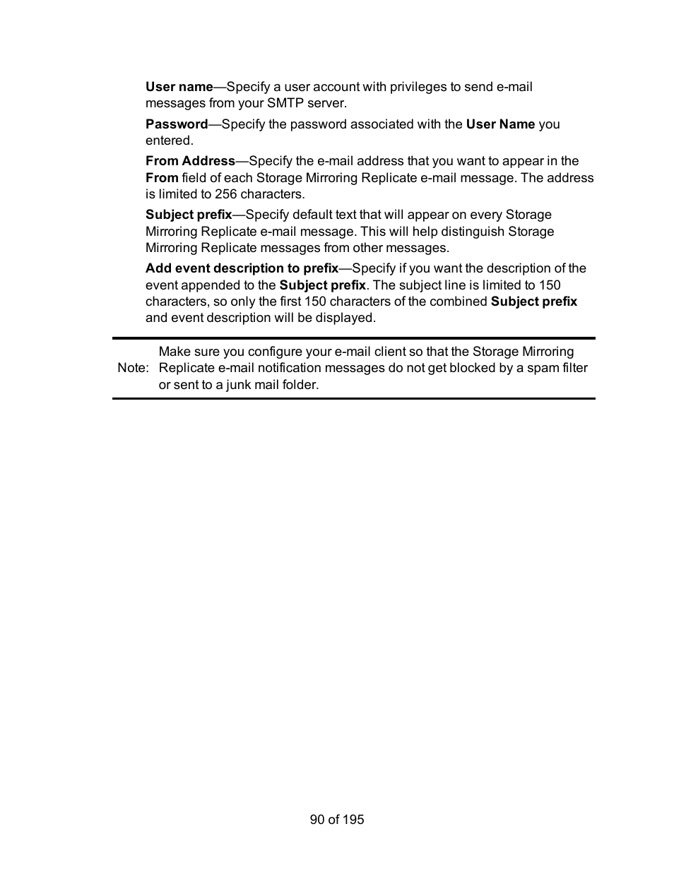 HP Storage Mirroring Software User Manual | Page 92 / 197