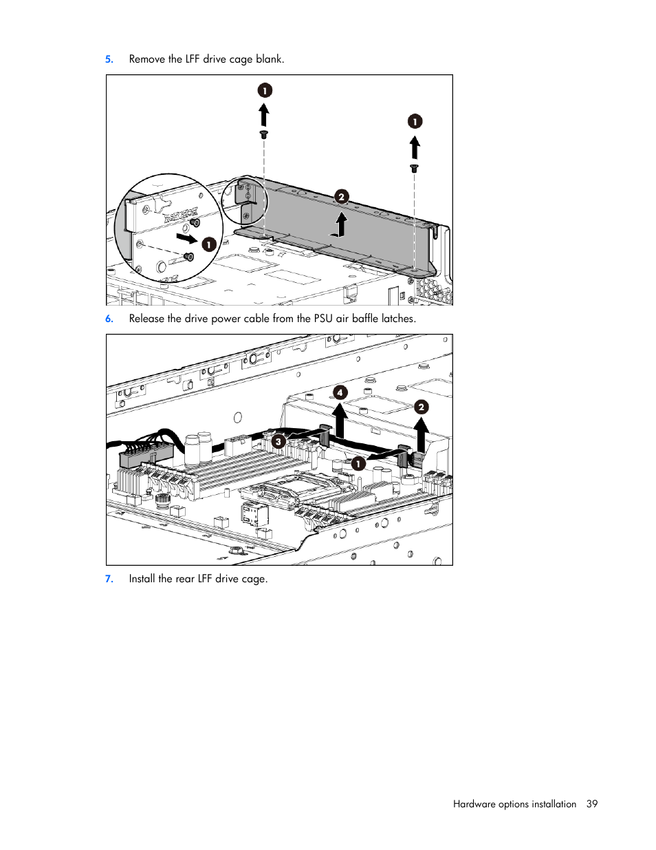 HP ProLiant DL380e Gen8 Server User Manual | Page 39 / 142
