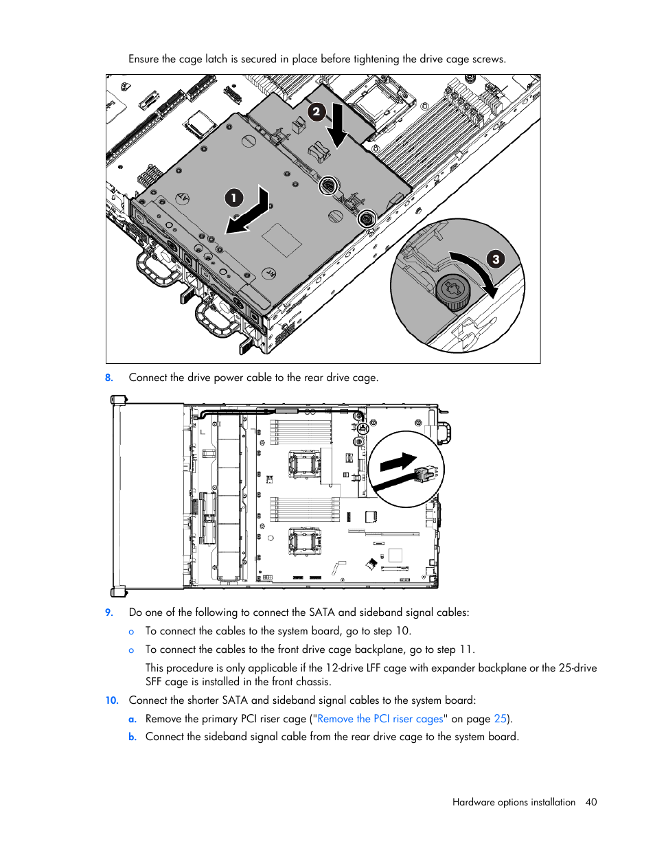 HP ProLiant DL380e Gen8 Server User Manual | Page 40 / 142