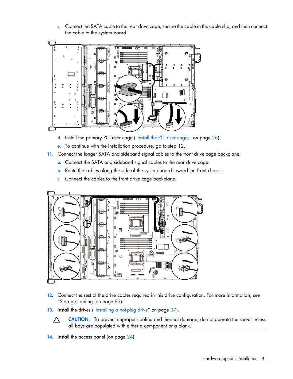 HP ProLiant DL380e Gen8 Server User Manual | Page 41 / 142