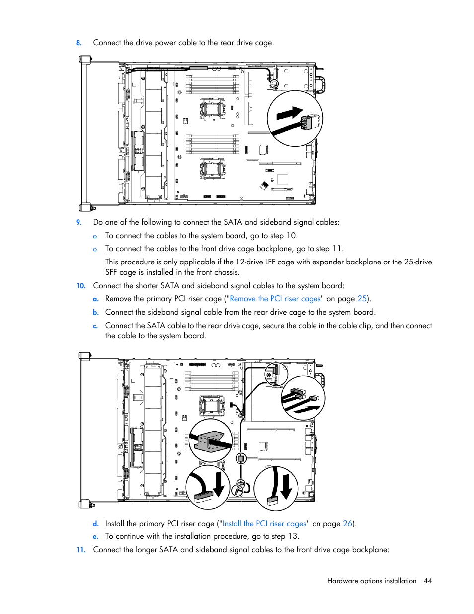 HP ProLiant DL380e Gen8 Server User Manual | Page 44 / 142