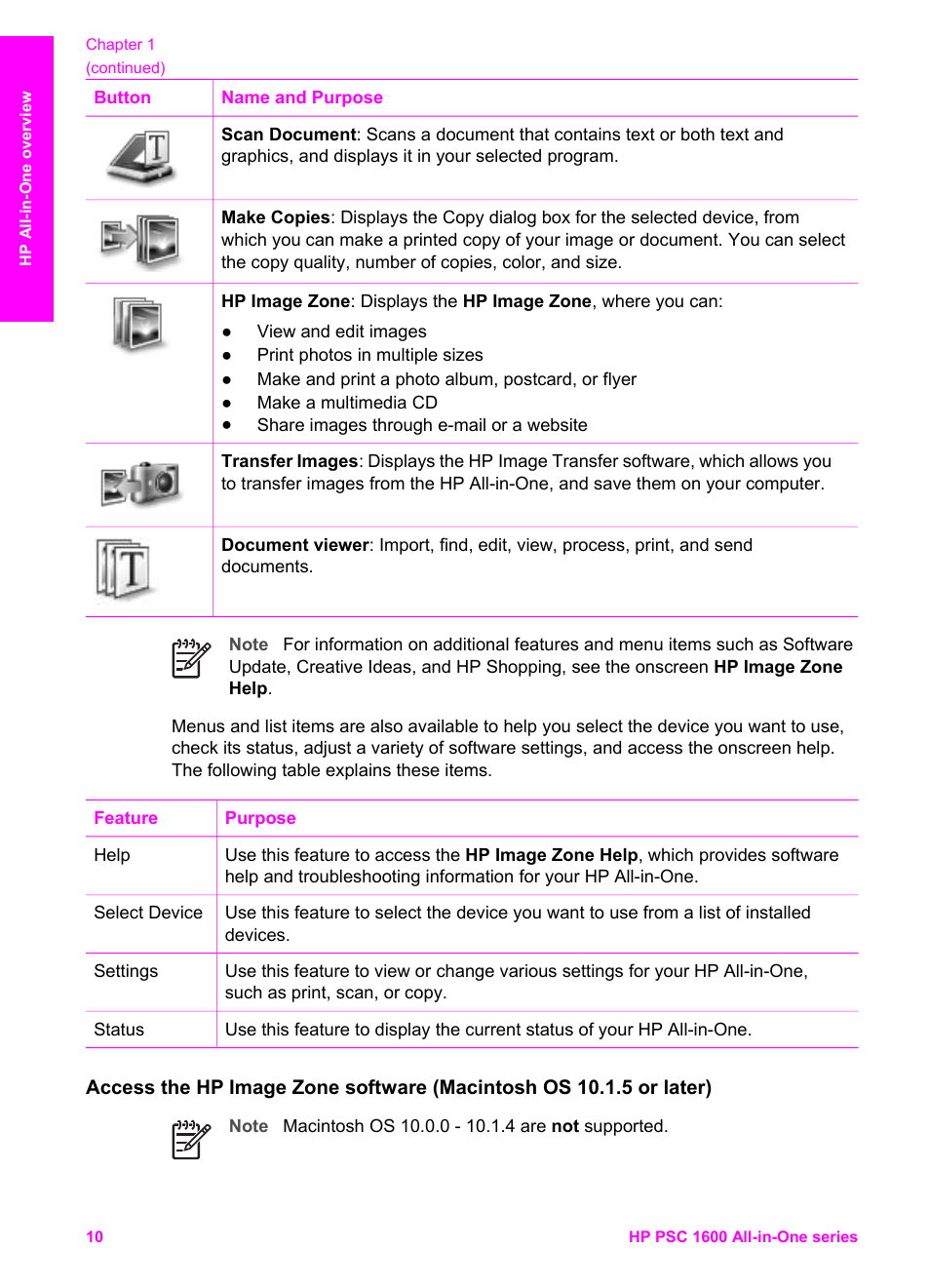 HP PSC 1610v All-in-One Printer User Manual | Page 13 / 134