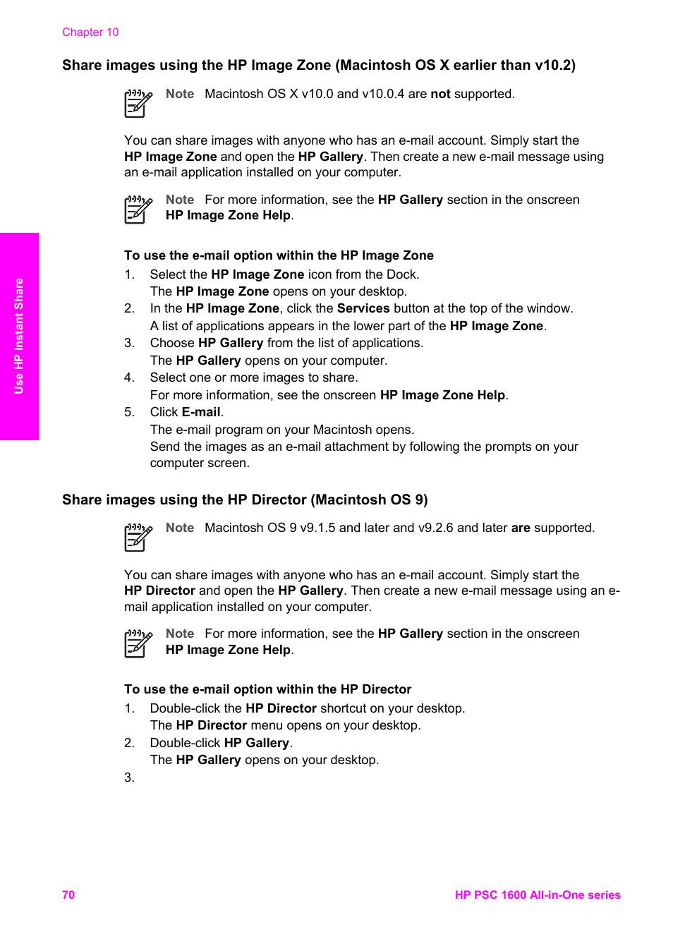 HP PSC 1610v All-in-One Printer User Manual | Page 73 / 134