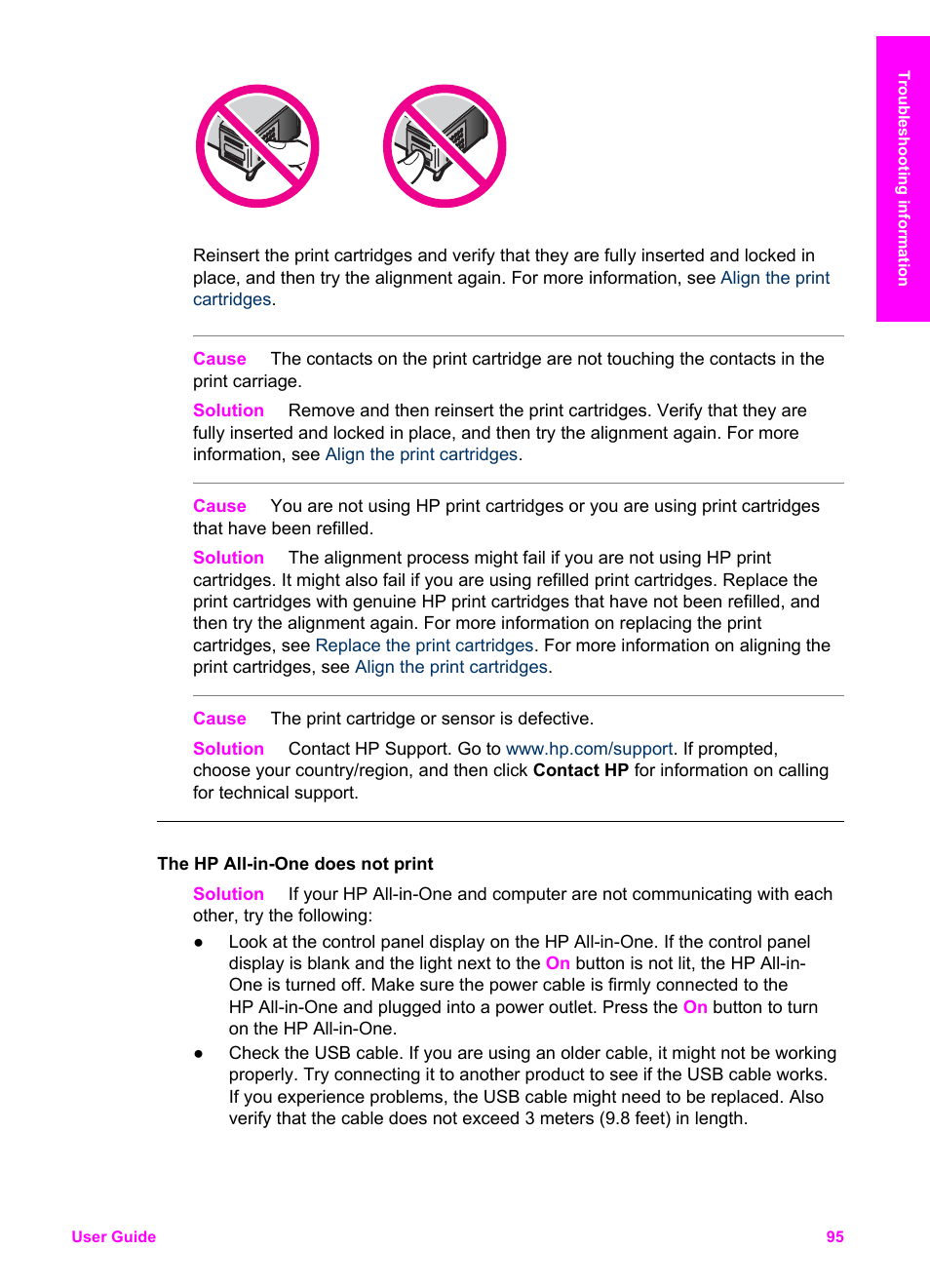 HP PSC 1610v All-in-One Printer User Manual | Page 98 / 134