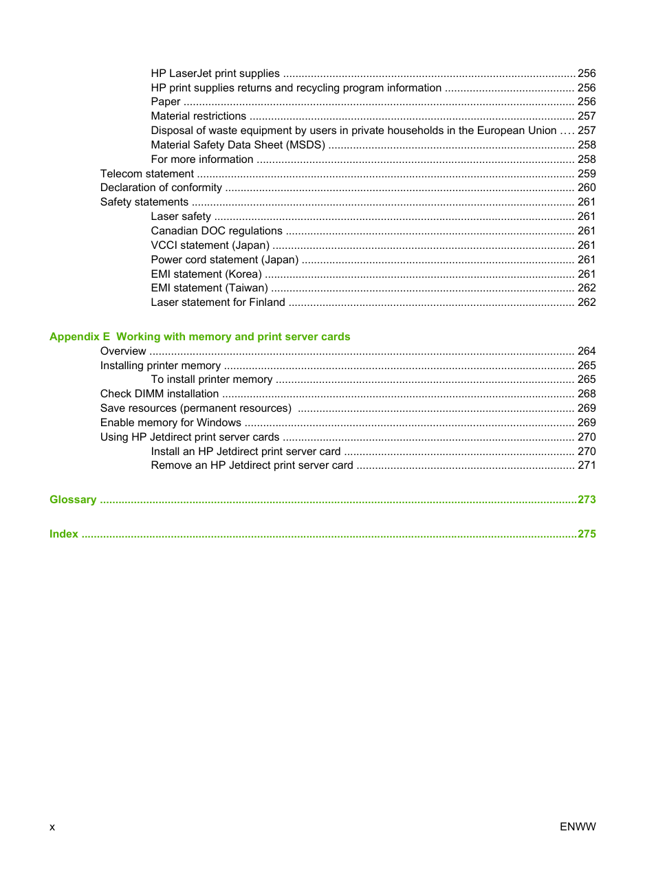 HP LaserJet M5025 Multifunction Printer series User Manual | Page 12 / 300