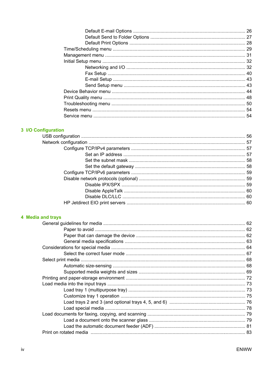 HP LaserJet M5025 Multifunction Printer series User Manual | Page 6 / 300