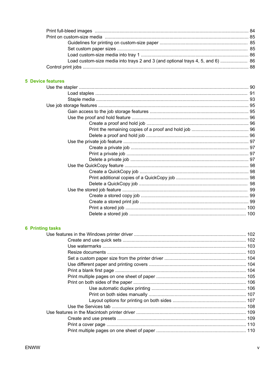 HP LaserJet M5025 Multifunction Printer series User Manual | Page 7 / 300