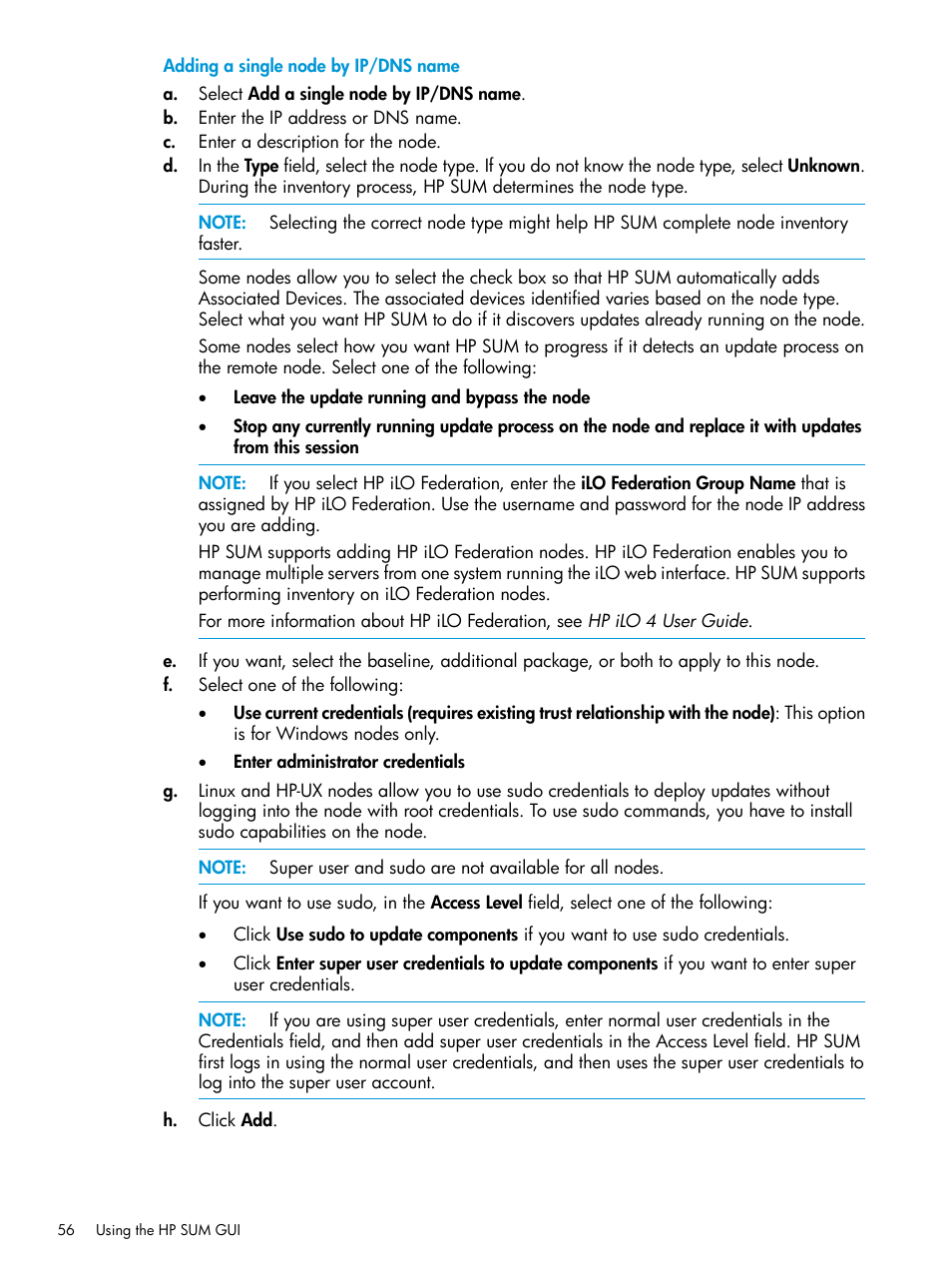 HP Smart Update Manager User Manual | Page 56 / 130