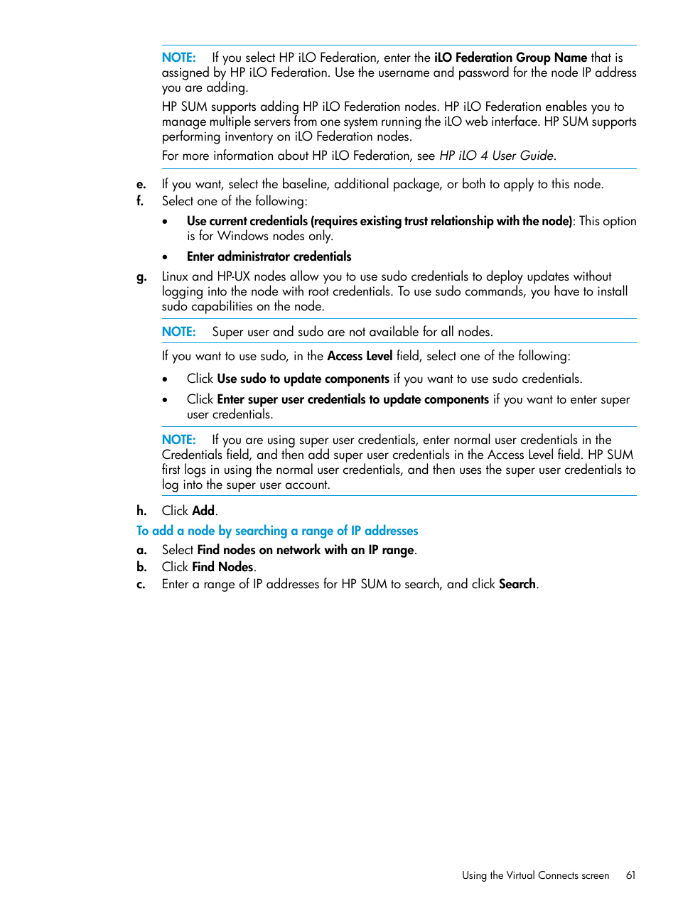 HP Smart Update Manager User Manual | Page 61 / 130