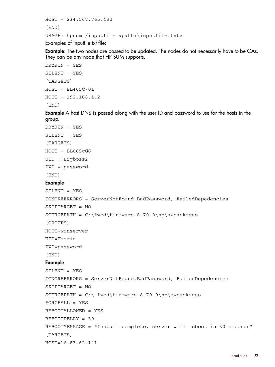 HP Smart Update Manager User Manual | Page 93 / 130