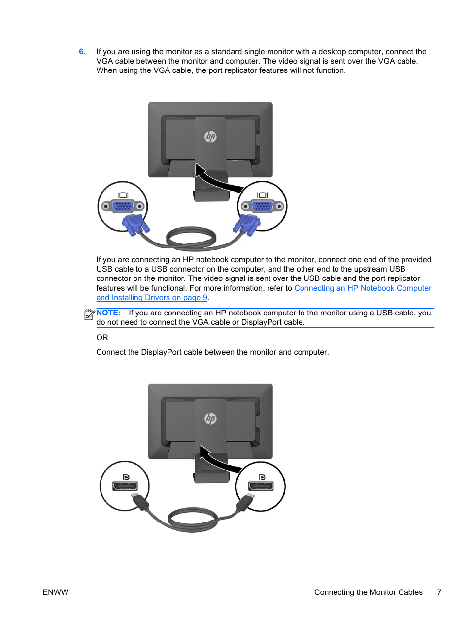 HP EliteDisplay S231d 23-in IPS LED BLU Notebook Docking Monitor User Manual | Page 13 / 30