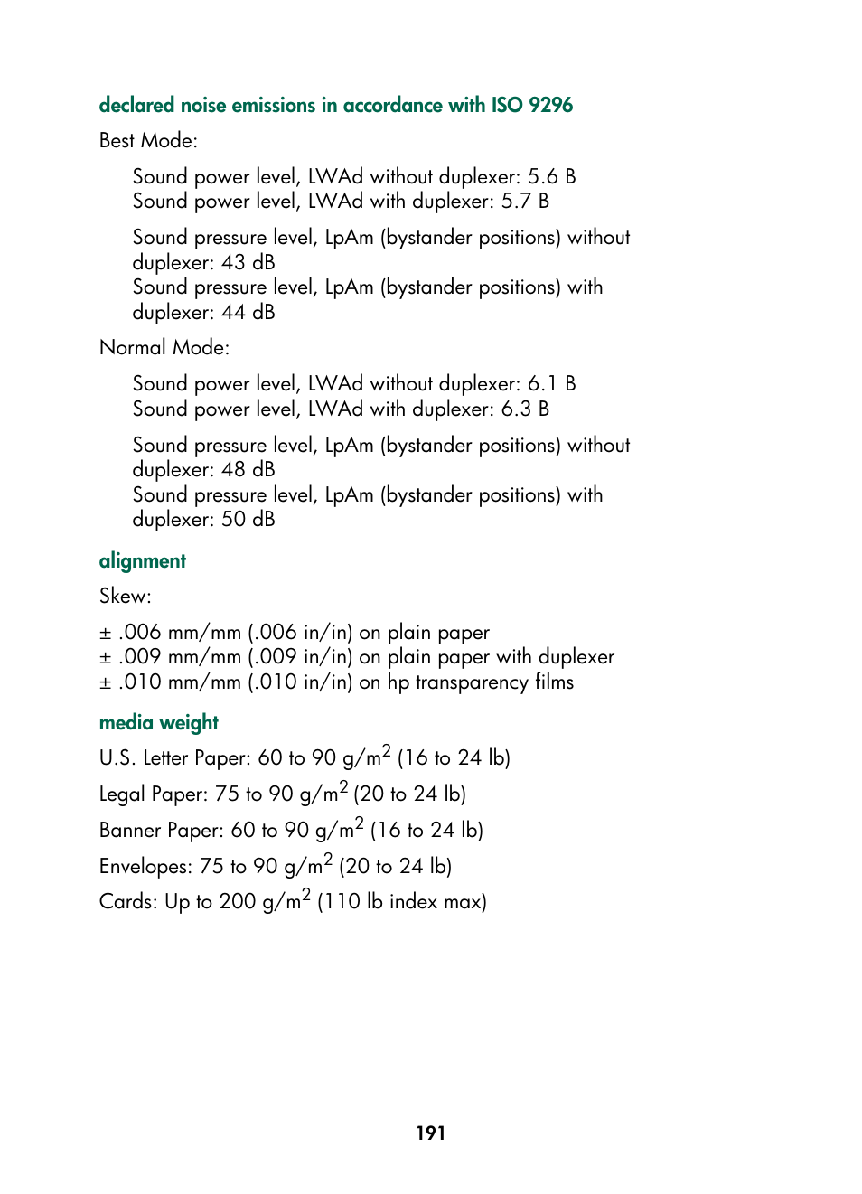 HP Color Inkjet cp1160 Printer series User Manual | Page 199 / 216