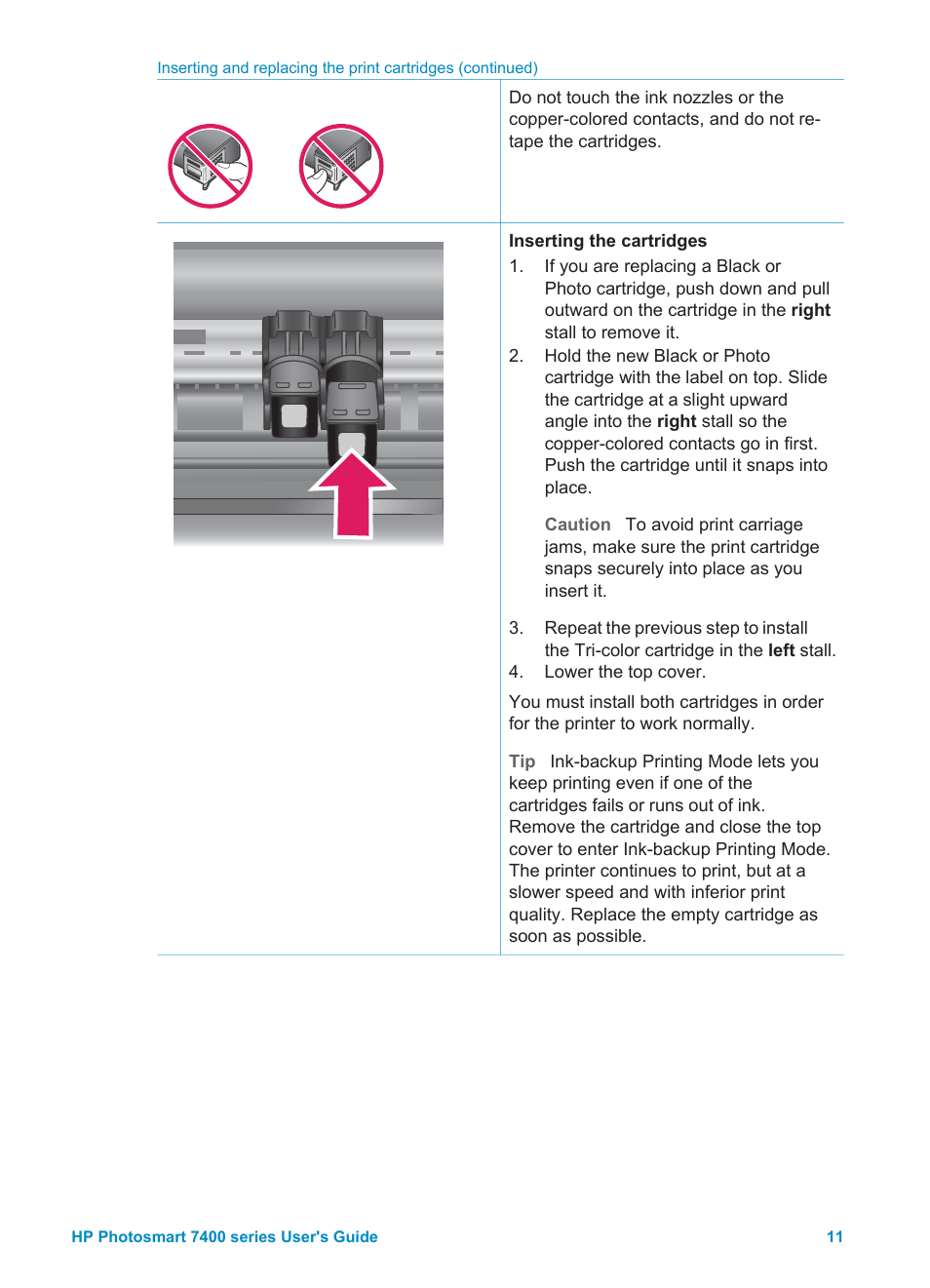 HP Photosmart 7450 Photo Printer User Manual | Page 13 / 51