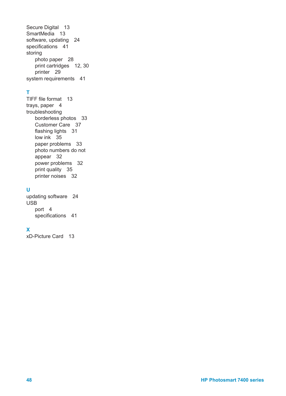 HP Photosmart 7450 Photo Printer User Manual | Page 50 / 51