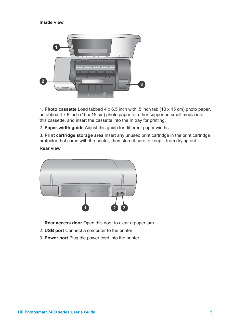 HP Photosmart 7450 Photo Printer User Manual | Page 7 / 51