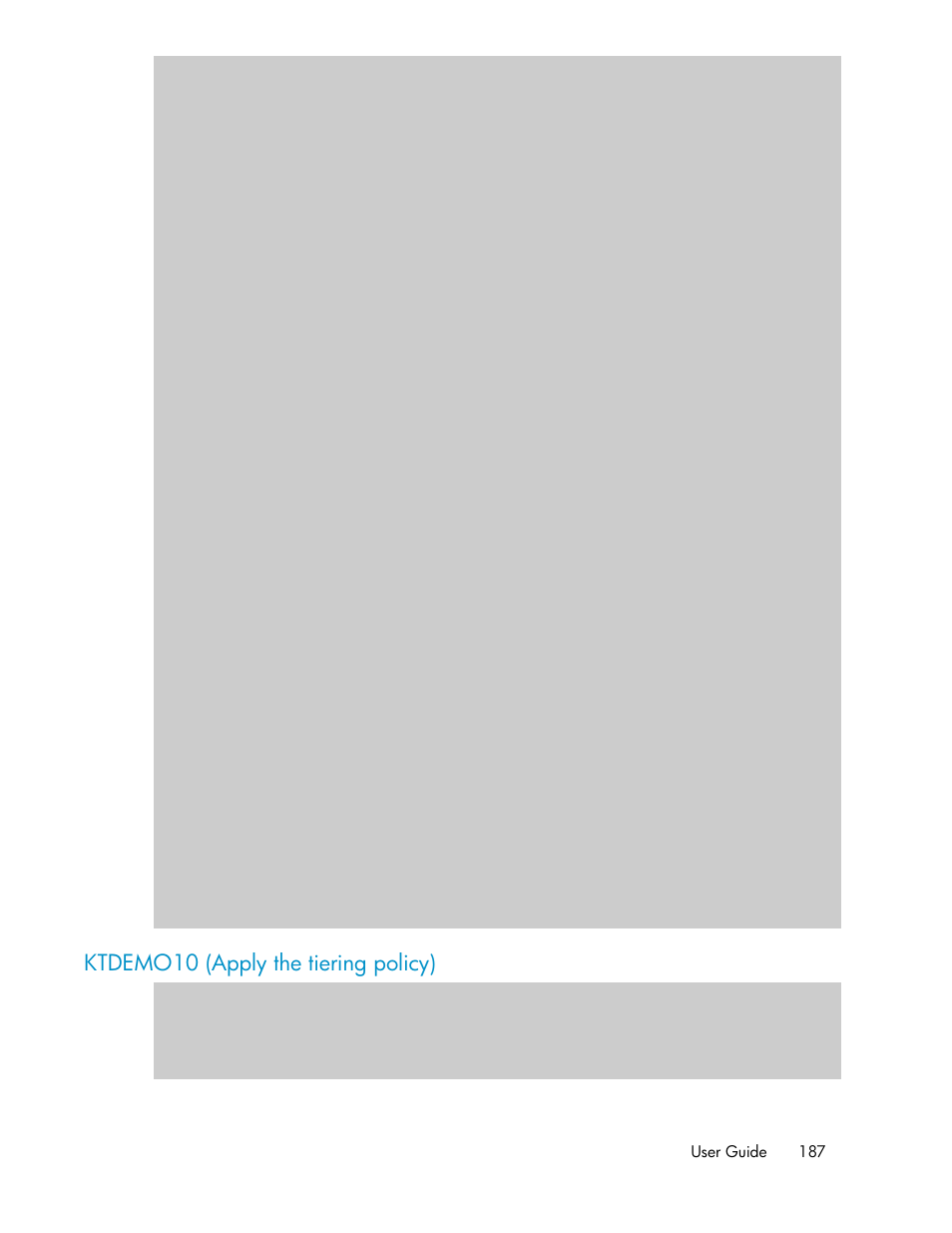 Ktdemo10 (apply the tiering policy) | HP XP P9500 Storage User Manual | Page 187 / 240