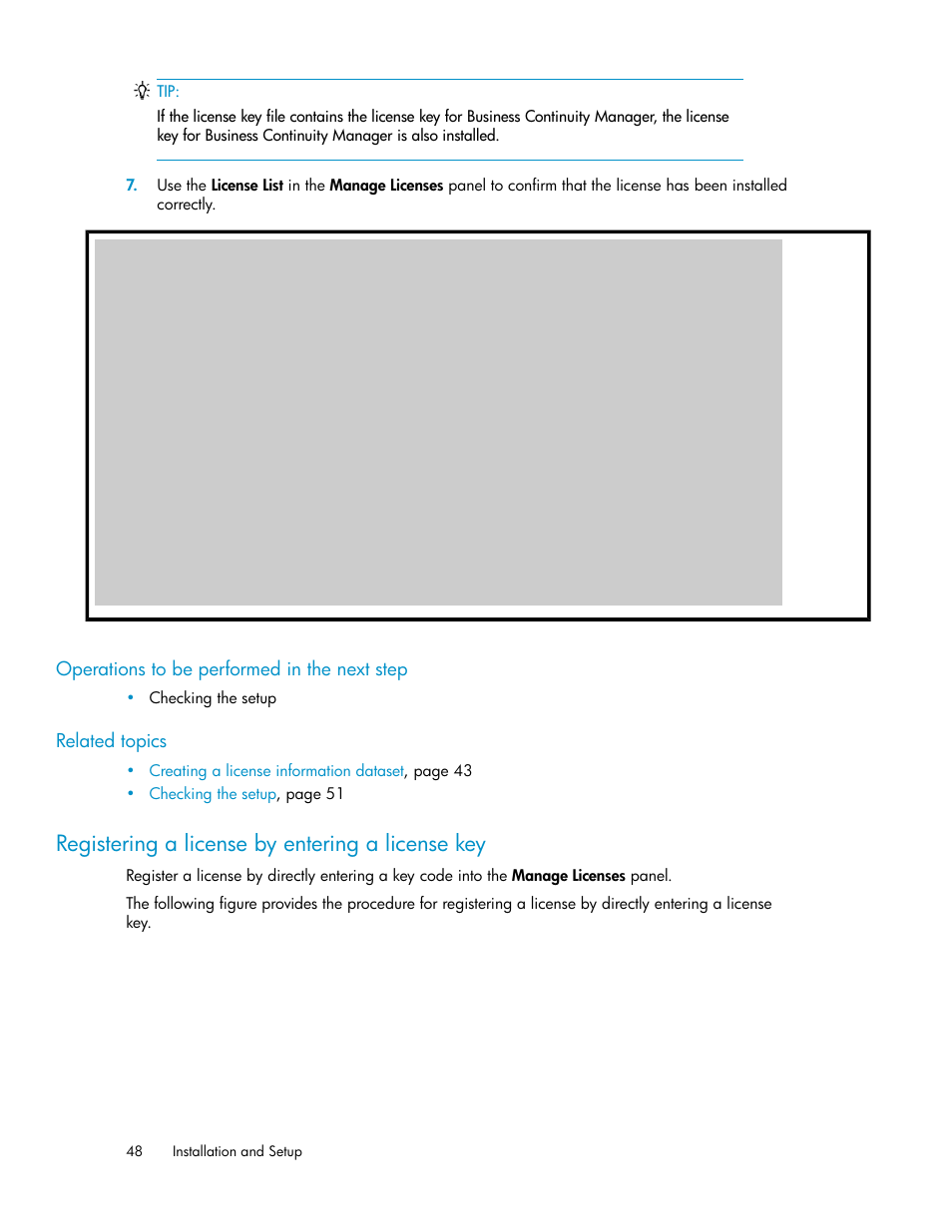 Registering a license by entering a license key | HP XP P9500 Storage User Manual | Page 48 / 240