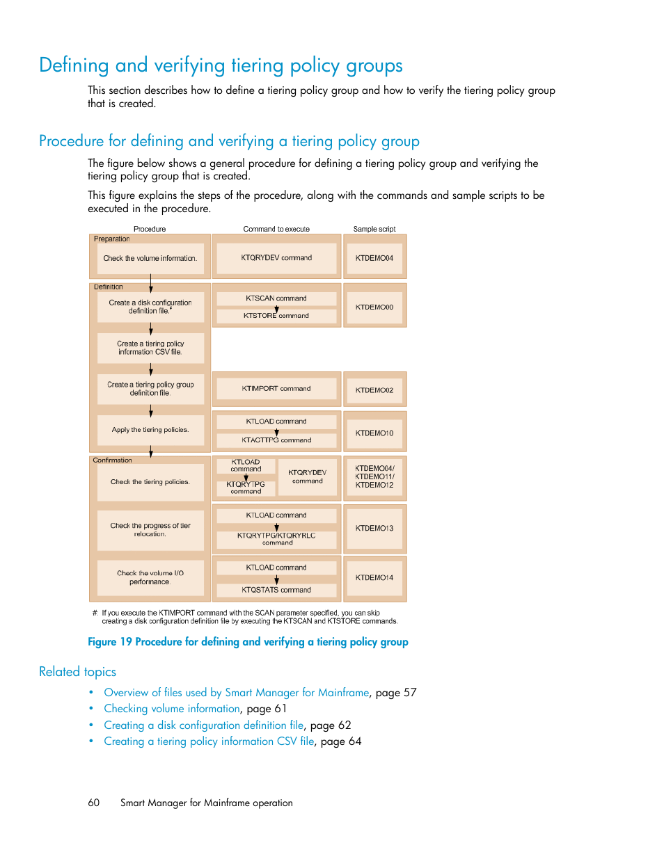 Defining and verifying tiering policy groups | HP XP P9500 Storage User Manual | Page 60 / 240