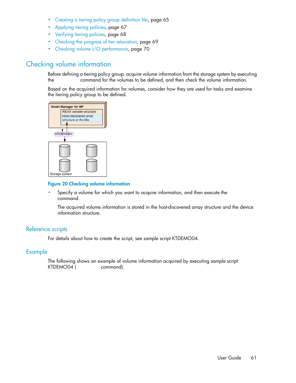 Checking volume information | HP XP P9500 Storage User Manual | Page 61 / 240