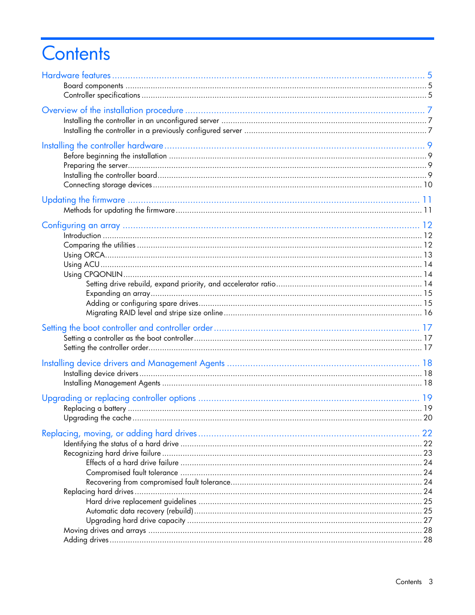 HP Smart Array E200 Controller User Manual | Page 3 / 38