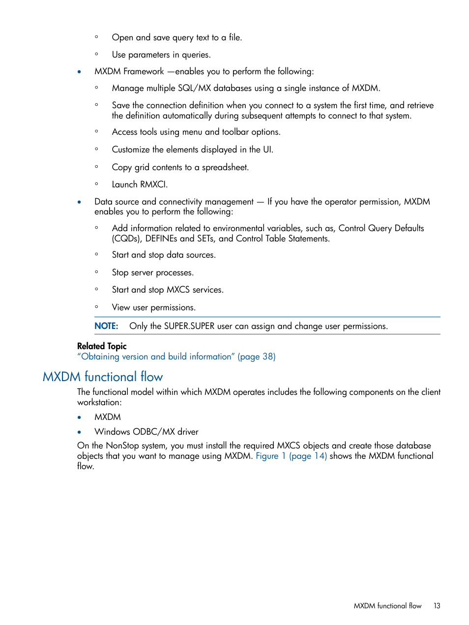 Mxdm functional flow | HP Integrity NonStop J-Series User Manual | Page 13 / 110