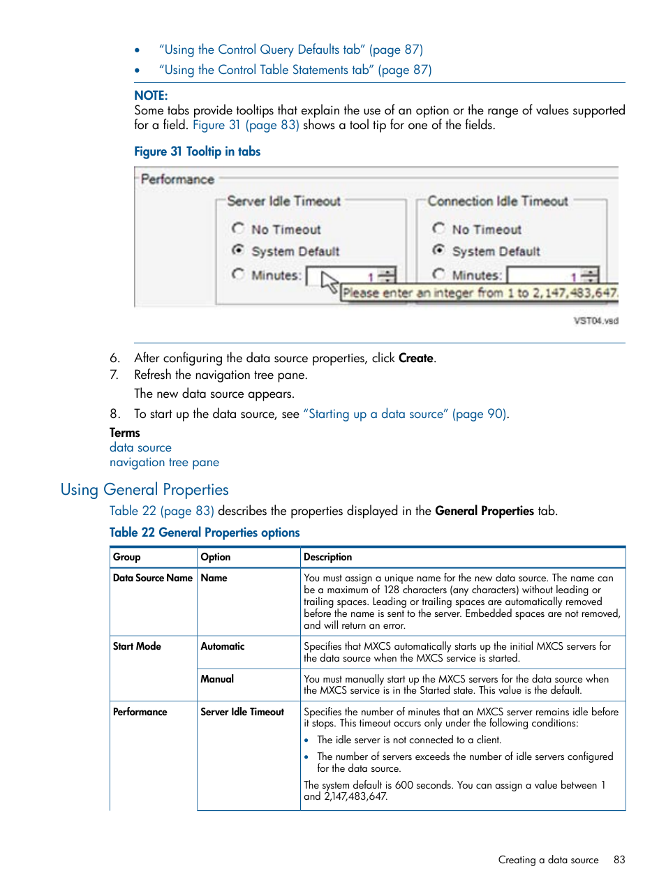 Using general properties | HP Integrity NonStop J-Series User Manual | Page 83 / 110