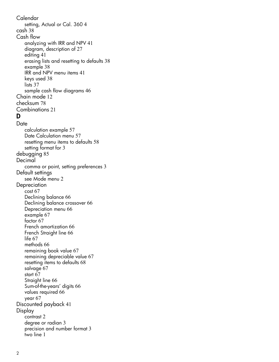 HP 30b Business Professional Calculator User Manual | Page 110 / 114