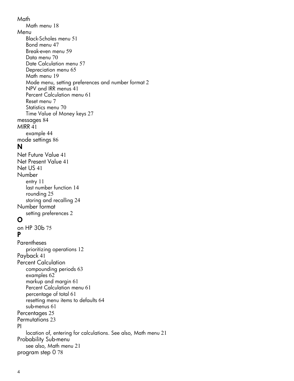 HP 30b Business Professional Calculator User Manual | Page 112 / 114