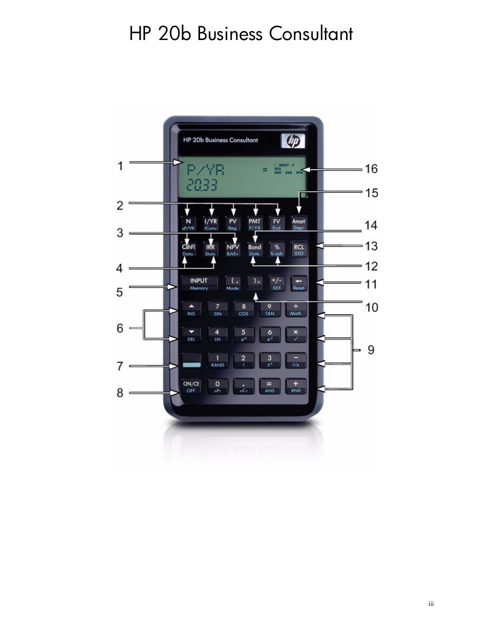 Hp 20b business consultant | HP 30b Business Professional Calculator User Manual | Page 3 / 114