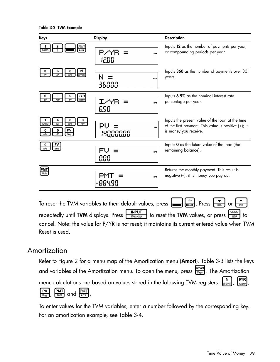 Amortization, 360n | HP 30b Business Professional Calculator User Manual | Page 37 / 114