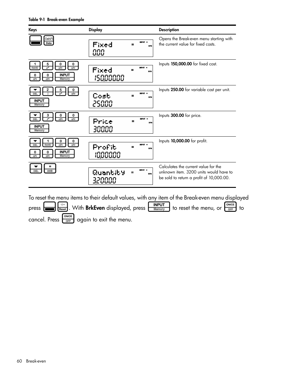 250 i, 300 i | HP 30b Business Professional Calculator User Manual | Page 68 / 114