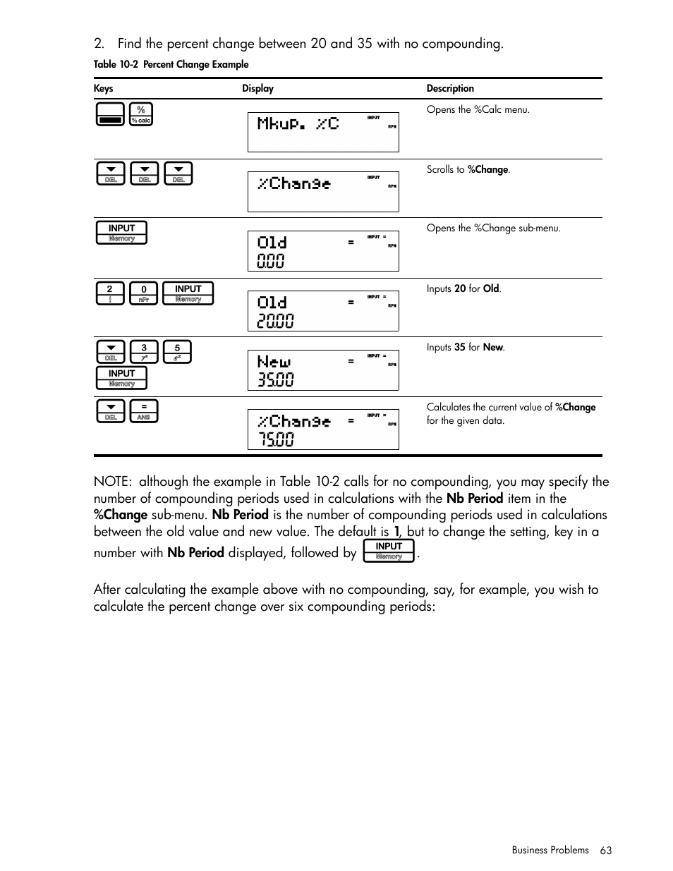 35 i | HP 30b Business Professional Calculator User Manual | Page 71 / 114