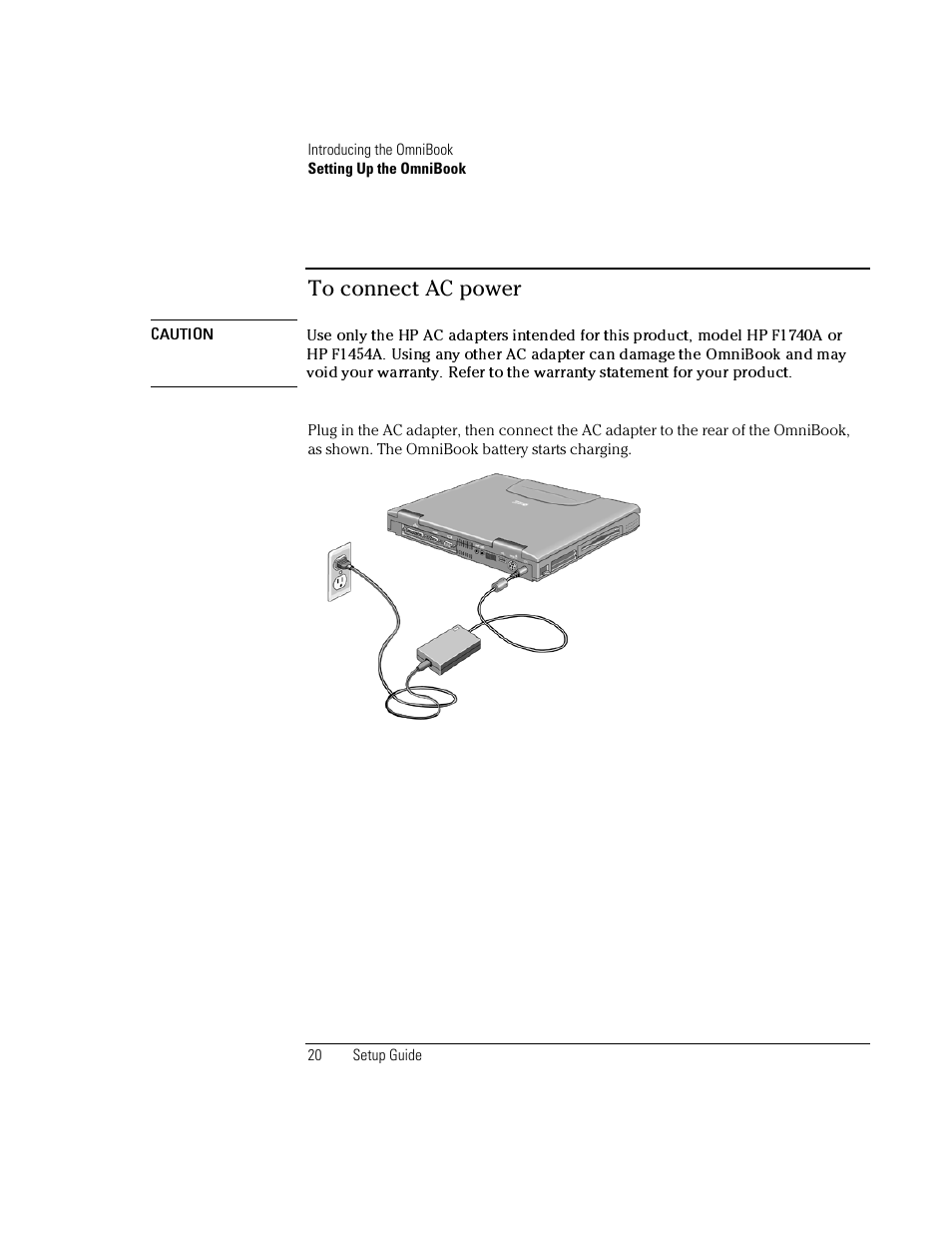 HP OmniBook XE2-DB Notebook PC User Manual | Page 20 / 78