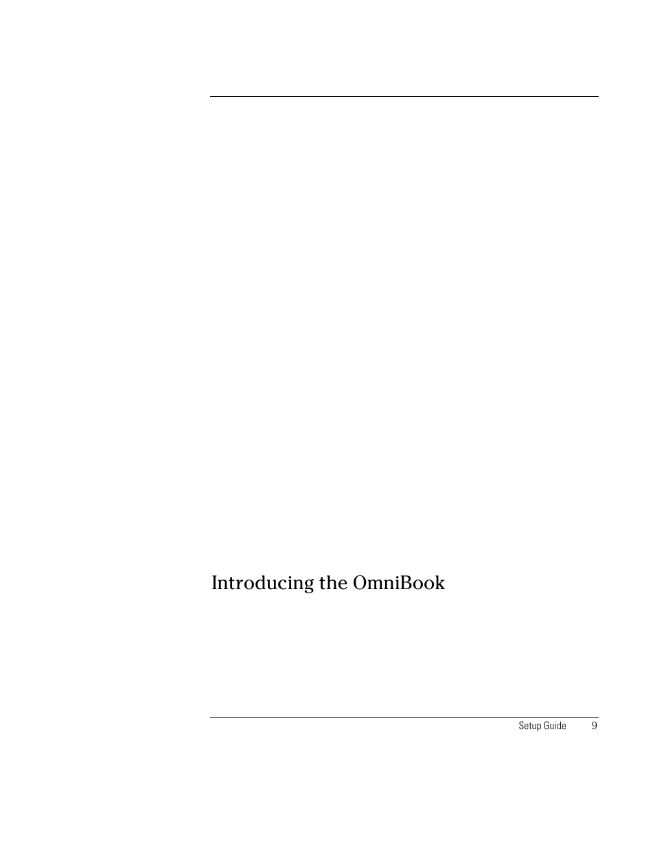 Introducing the omnibook | HP OmniBook XE2-DB Notebook PC User Manual | Page 9 / 78