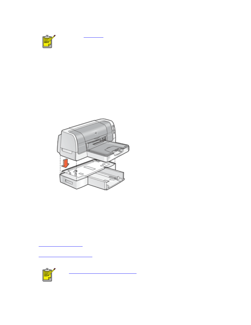 Installing the 250-sheet plain paper tray | HP Deskjet 6122 Color Inkjet Printer User Manual | Page 18 / 134