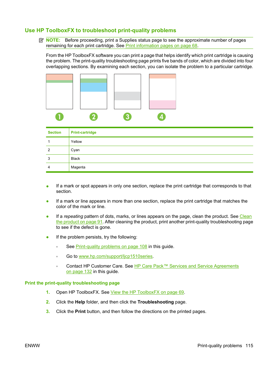 Use hp toolboxfx to | HP Color LaserJet CP1515n Printer User Manual | Page 125 / 168