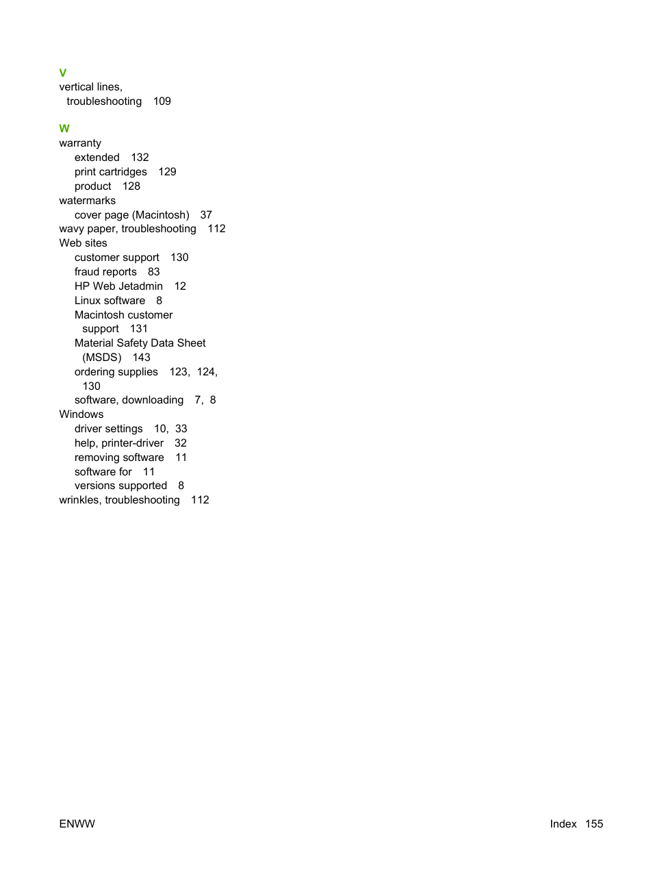 HP Color LaserJet CP1515n Printer User Manual | Page 165 / 168