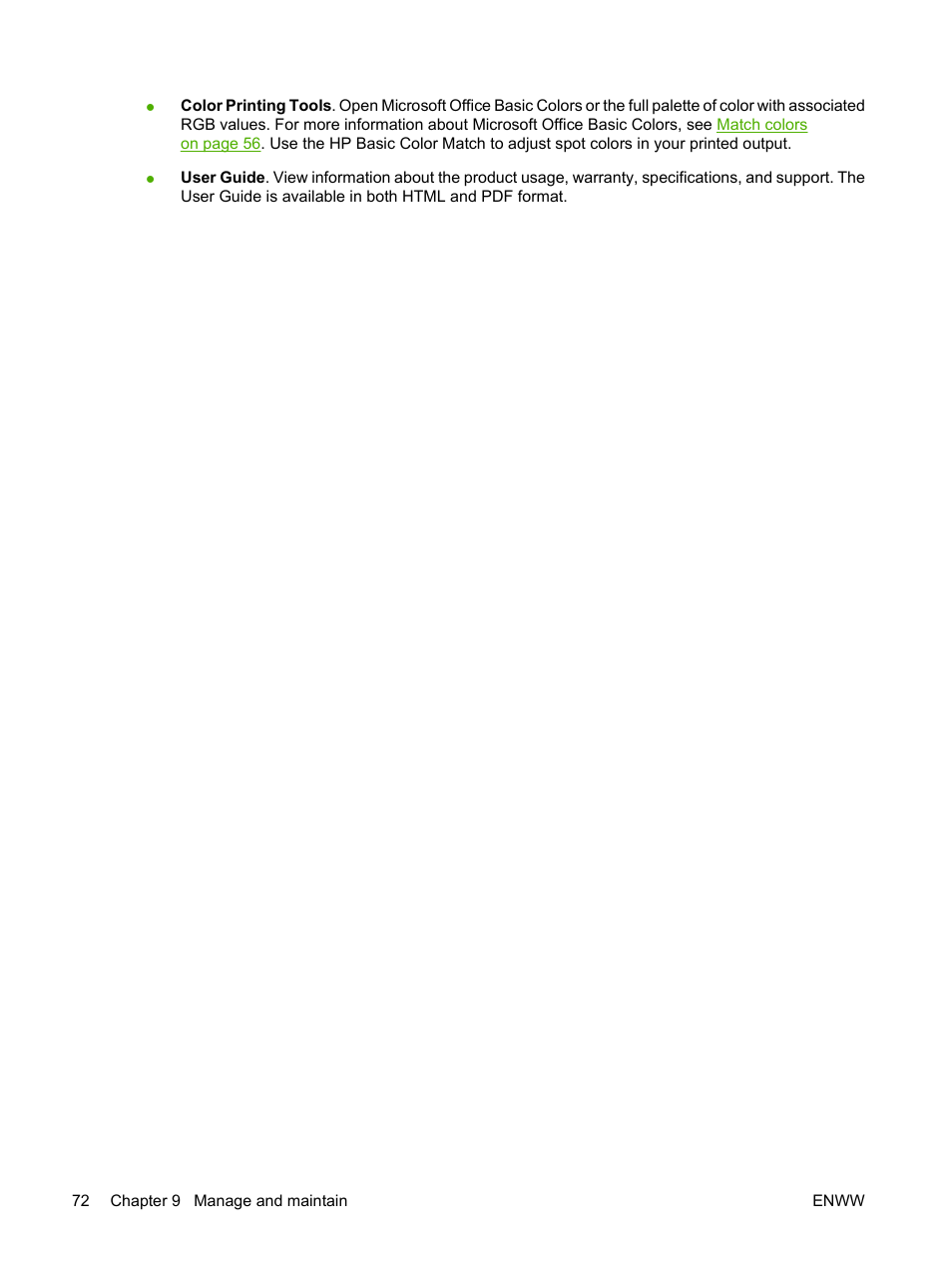 HP Color LaserJet CP1515n Printer User Manual | Page 82 / 168