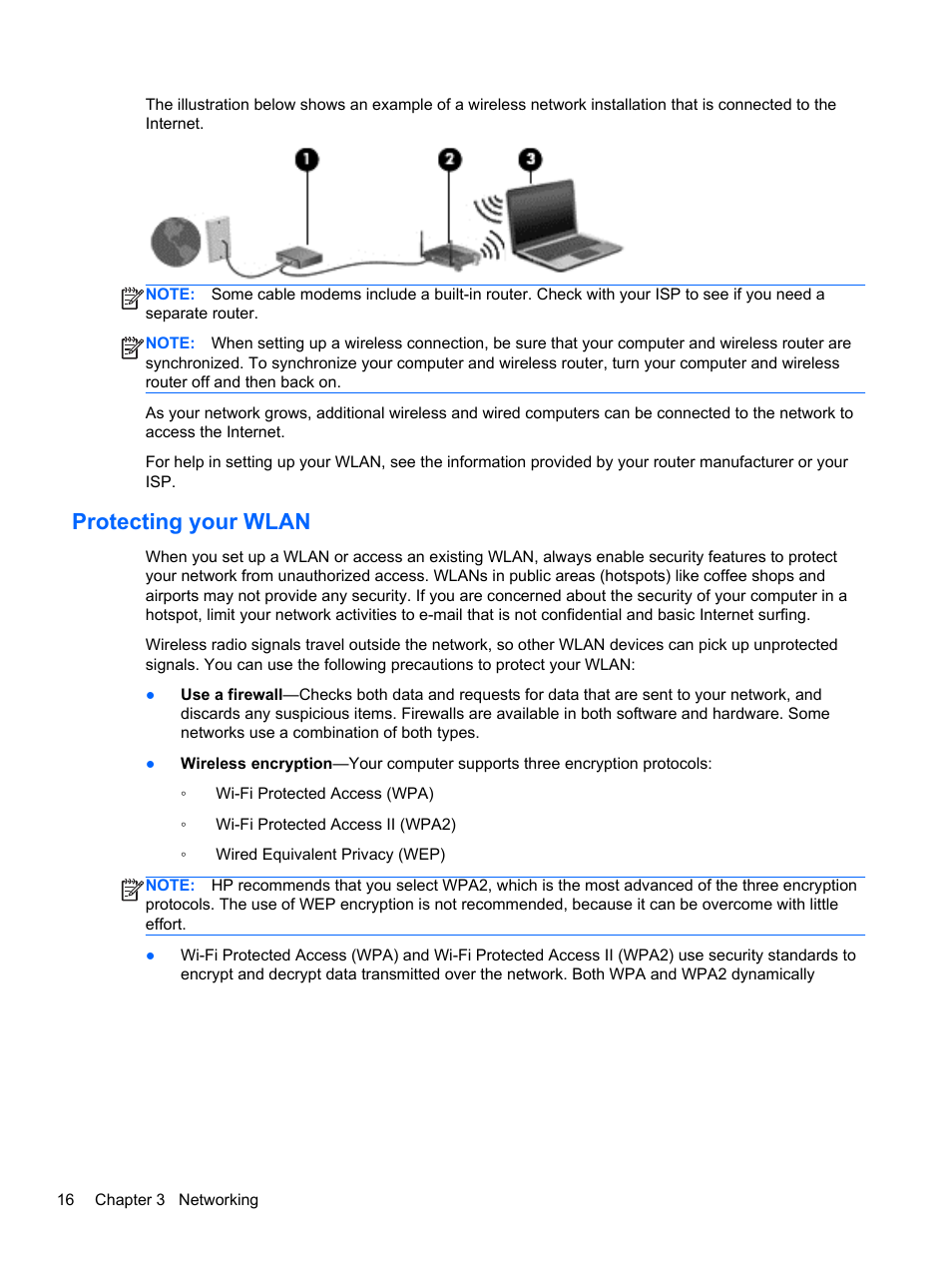 Protecting your wlan | HP ZBook 15 Mobile Workstation User Manual | Page 26 / 88