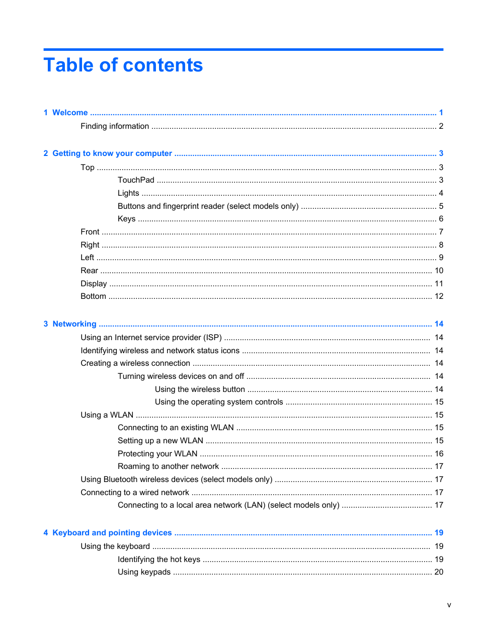 HP ZBook 15 Mobile Workstation User Manual | Page 5 / 88