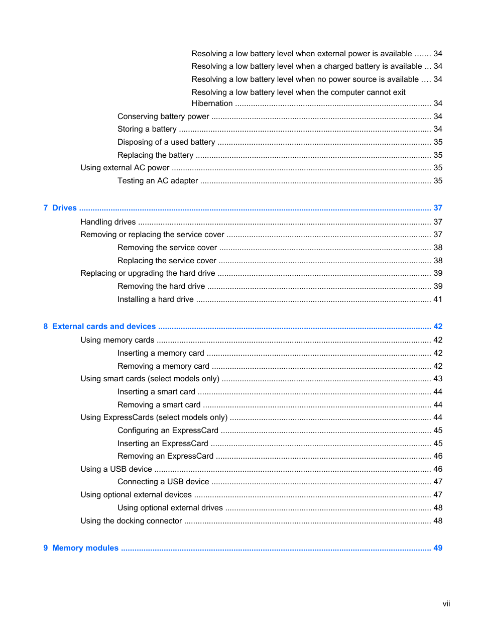 HP ZBook 15 Mobile Workstation User Manual | Page 7 / 88