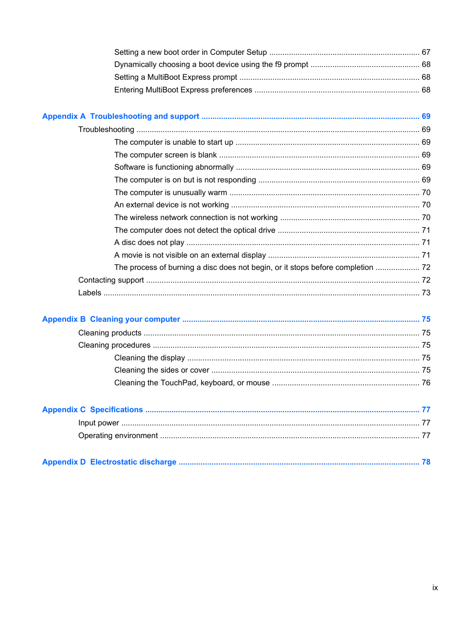 HP ZBook 15 Mobile Workstation User Manual | Page 9 / 88