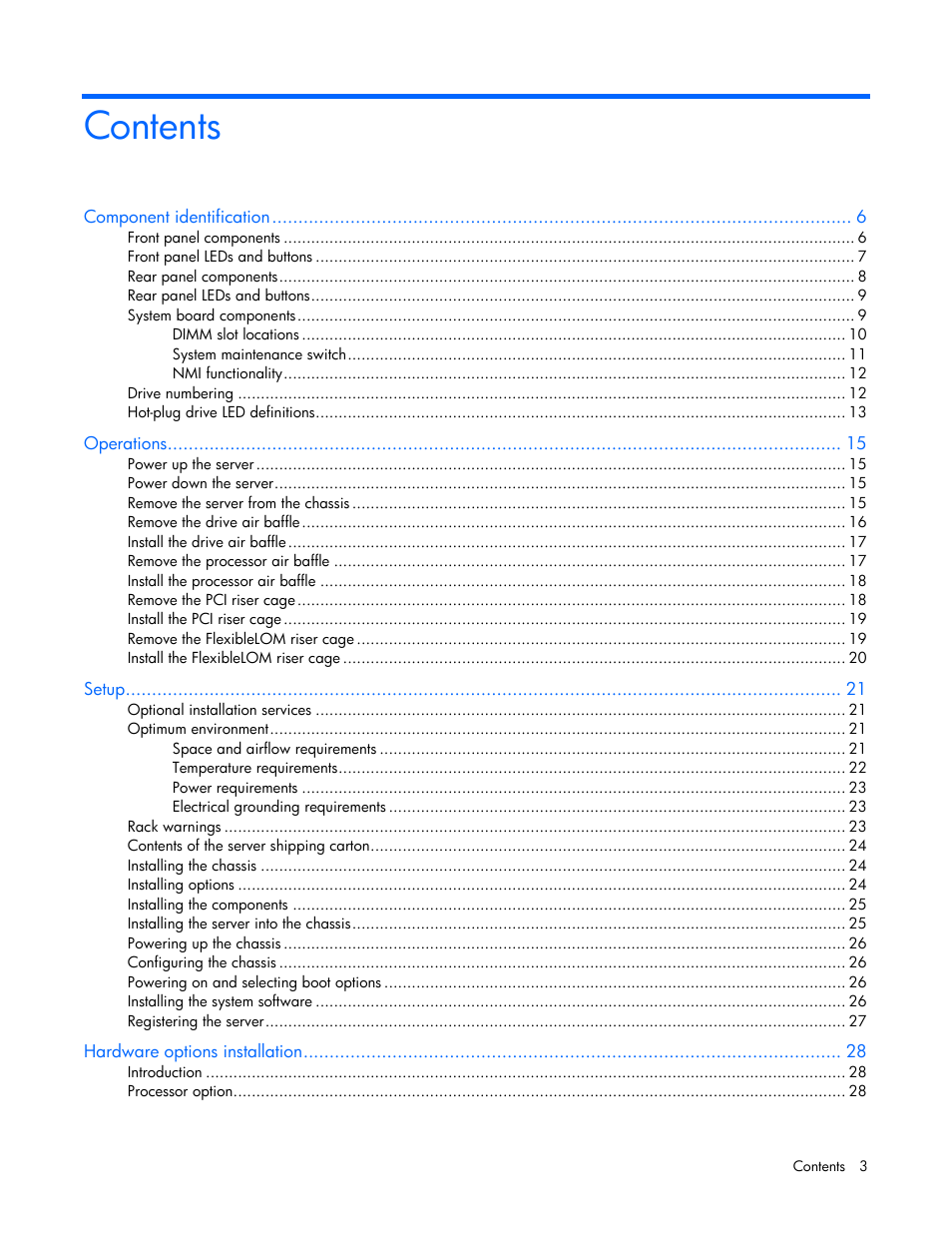 HP ProLiant SL230s Gen8 Server User Manual | Page 3 / 110