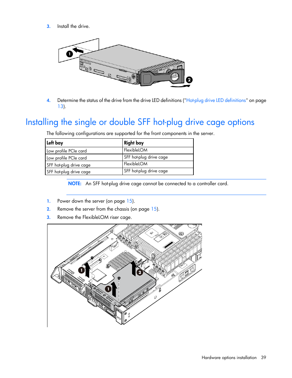HP ProLiant SL230s Gen8 Server User Manual | Page 39 / 110