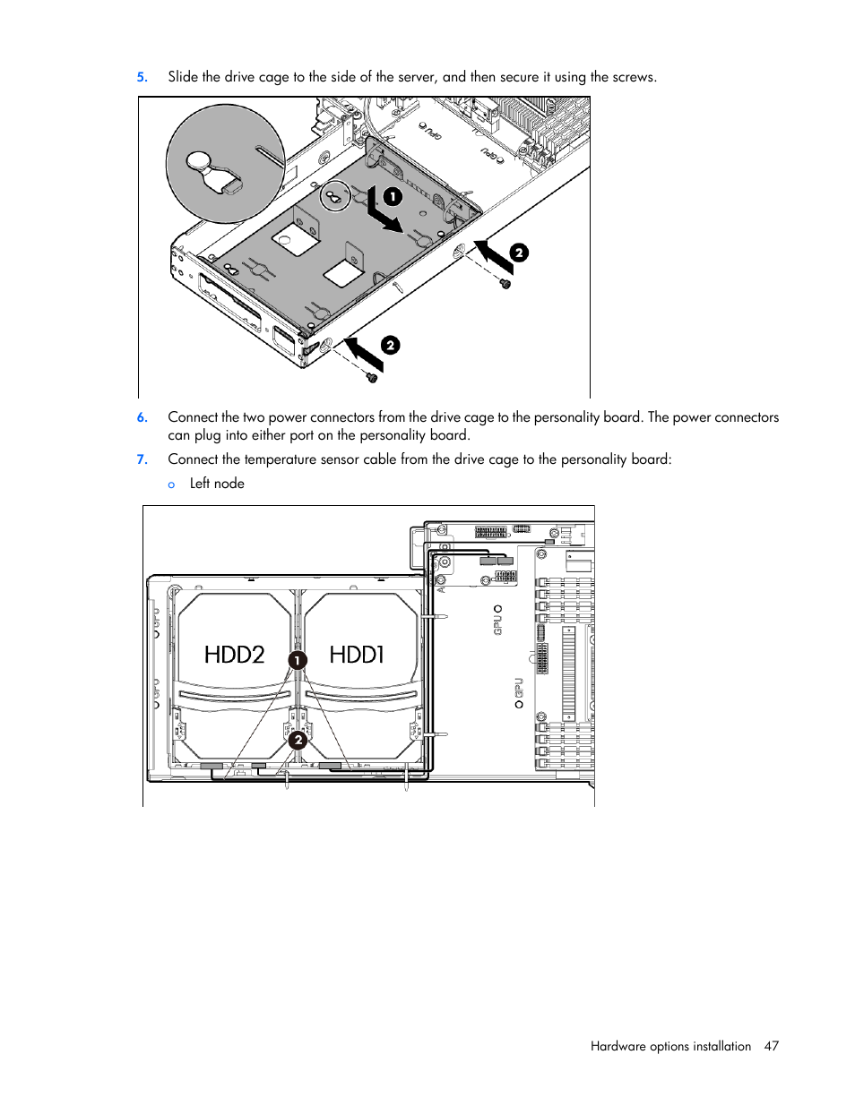 HP ProLiant SL230s Gen8 Server User Manual | Page 47 / 110