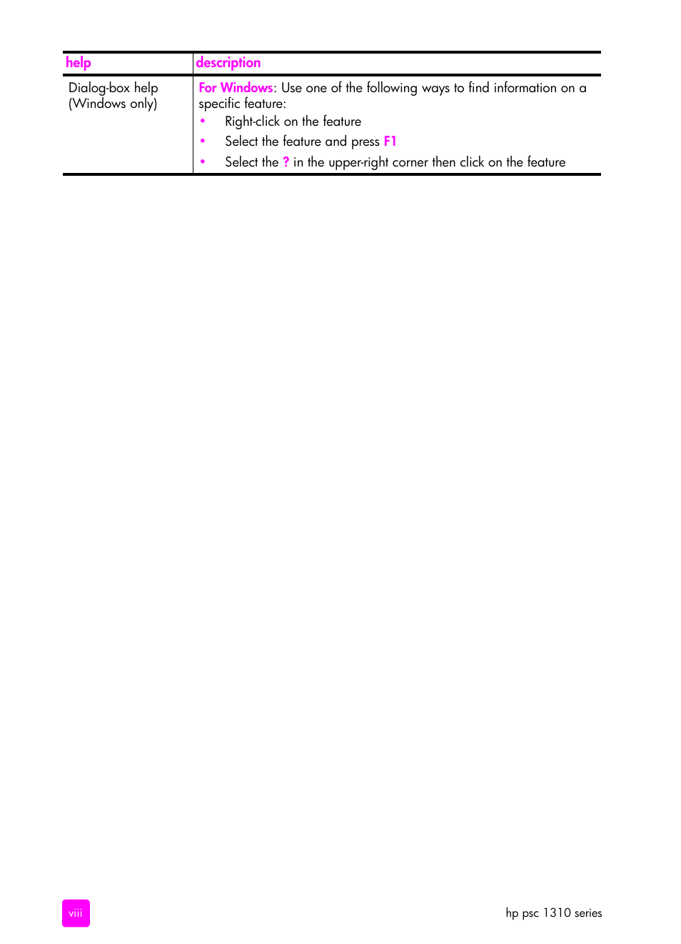 HP PSC 1315 All-in-One Printer User Manual | Page 8 / 78